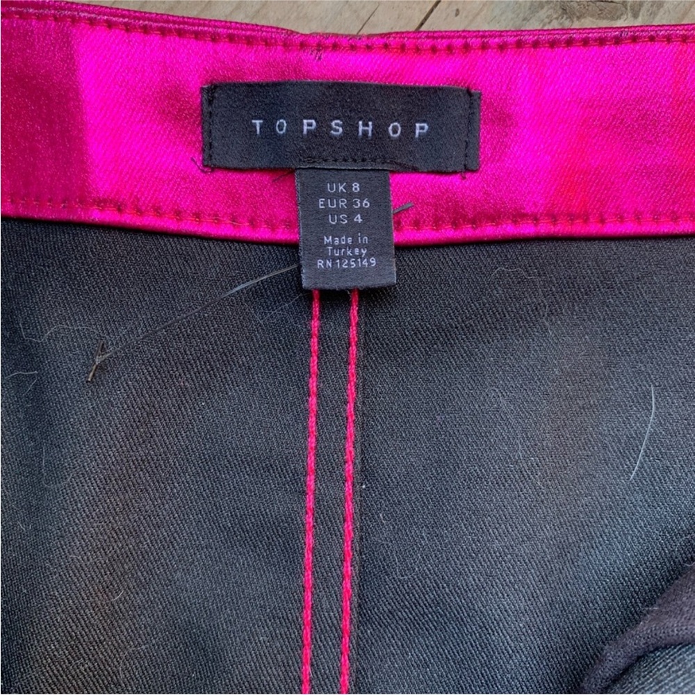 Topshop Metallic Pink Mini Skirt - Picture 4 of 4